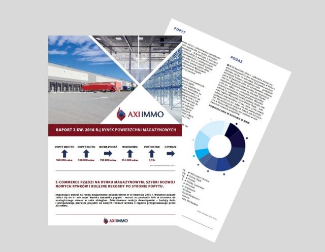 Industrial Market in Poland Q3 2016 prepared by AXI IMMO Report