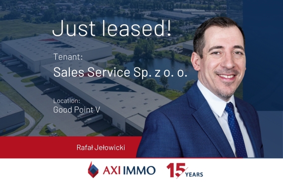 AXI IMMO advises Sales Service on the lease of over 5000 sqm at Good Point V, located near Warsaw, Poland