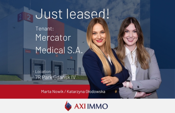 AXI IMMO advised Mercator Medical on expanding its lease at 7R Park Gdańsk IV, northern Poland