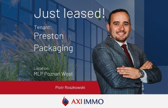 Preston Packaging in a modern hall MLP Poznan West, Poland, advises AXI IMMO