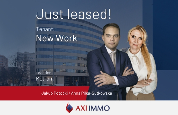 New Work expands in Warsaw with new serviced offices space at Metron building, AXI IMMO advises
