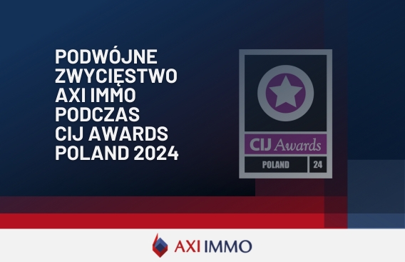 Podwójne zwycięstwo AXI IMMO podczas CIJ Awards Poland 2024, marzec 2025