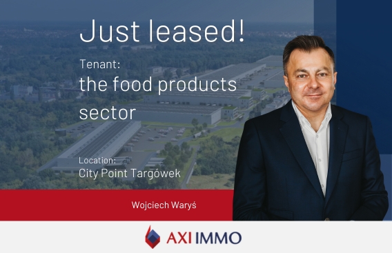 AXI IMMO advises on the lease of a 10,000 sq m warehouse in Warsaw at City Point Targówek, Poland