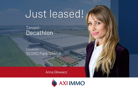 The Decathlon warehouse is still at SEGRO Park Gliwice Einsteina Poland, Anna Głowacz AXI IMMO leds the lease renegotiations