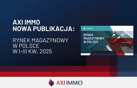 Publikacja AXI IMMO Raport 1-3 kwartał 2025 rynek Magazynowy w Polsce
