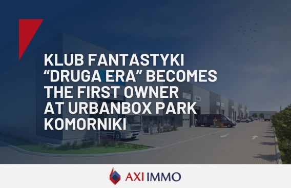 Klub Fantastyki Druga Era becomes the first owner at UrbanBox Park Komorniki near Poznan, western Poland. AXI IMMO