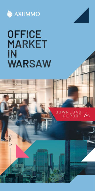 download Office Market in Warsaw Q1 2026 report by AXI IMMO