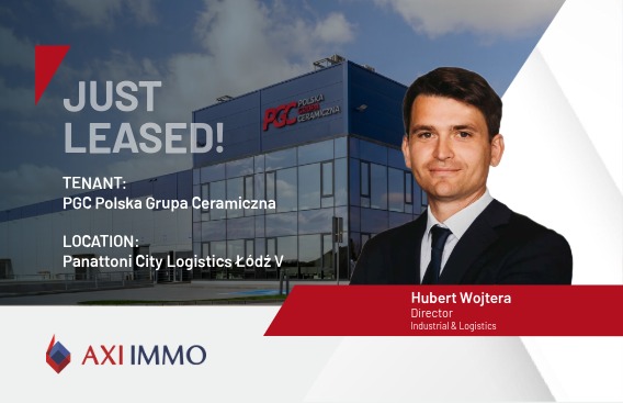 PGC Polska Grupa Ceramiczna is the first tenant in Panattoni City Logistics Łódź V. AXI IMMO Hubert Wojtera